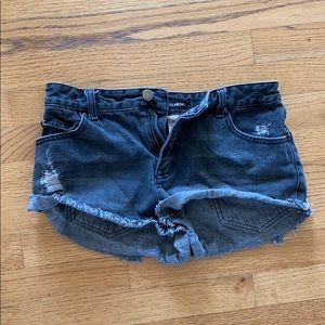 Billabong gray denim shorts
